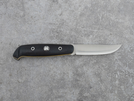 Нож BeaverKnife Lapushka, рукоятка пчерная микарта, пин "Клевер", сталь Elmax (93 мм)