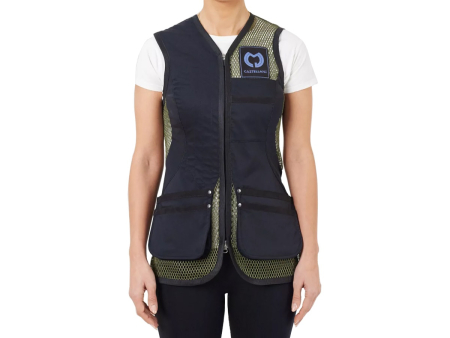 Жилет Castellani Sporting Pro Fabric для спортивной стрельбы женский, тёмно-зелёный