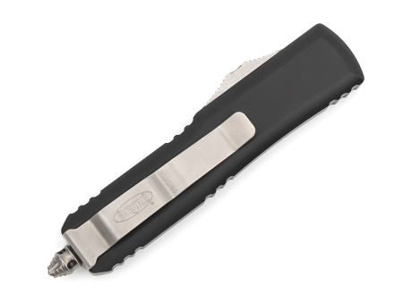 Автоматический нож Microtech UTX-85, рукоять Anodized black aluminum, сталь M390