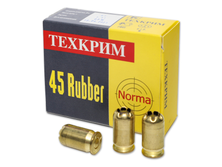 Патрон травматический Техкрим Norma кал.45 Rubber (1,53 г / 61 Дж) уп. 20шт.