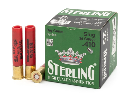 Патрон пулевой STERLING кал. 410/65 SLug 7,4 г, уп. 25 шт