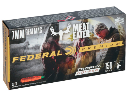 Патрон Federal Premium кал. 7mm Rem Mag Trophy Copper (150 grain / 9,7 г) уп. 20 шт