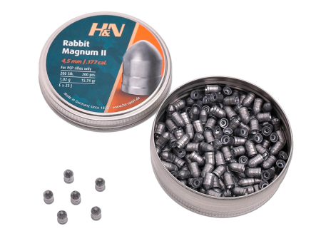 Пули для пневматики H&N Rabbit Magnum II кал. 4,5 мм (15,74 grain / 1,02 г) уп. 200 шт
