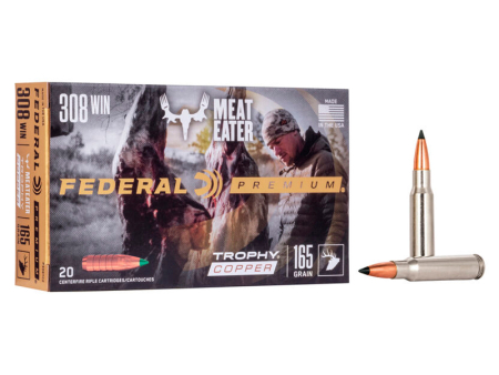 Патрон Federal Premium кал. .308 Win Trophy Copper (165 grain / 10,7 г) уп. 20 шт