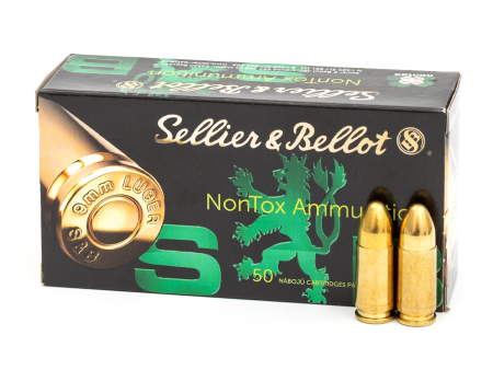 Патрон Sellier & Bellot кал. 9x19 (9mm Luger) Nontox TFMJ (115 grain / 7,5 гр), уп. 50 шт.
