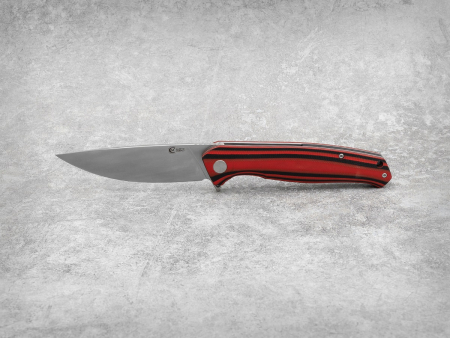Нож Амур (техно), складной ст.AUS-10, рук.G10 (черно-красная)
