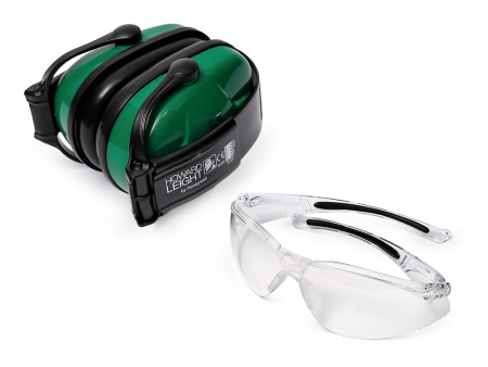 Комплект пассивных наушников и стрелковых очков Howard Leight Shooting Sports Safety Combo Kit, зелёные (R-01761-EC)