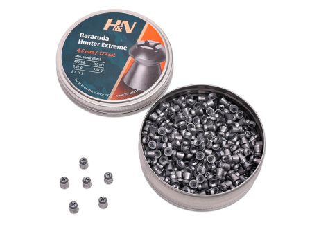 Пули для пневматики H&N Baracuda Hunter Extreme кал 4,5 мм ( 9,57grain / 0,62 г) уп. 400 шт

