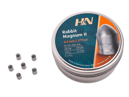 Пули для пневматики H&N Rabbit Magnum II кал. 4,5 мм (15,74 grain / 1,02 г) уп. 200 шт

