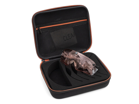 Очки для стрельбы Castellani C-Mask Pro (CLEAR ROSE / 75%) в жёстком чехле на 6 линз.