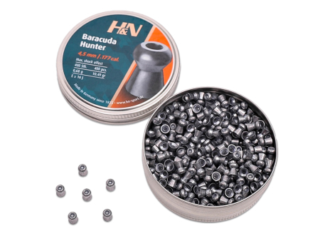 Пули для пневматики H&N Baracuda Hunter кал. 4,5 мм (10,49 grain / 0,68 г) уп. 400 шт