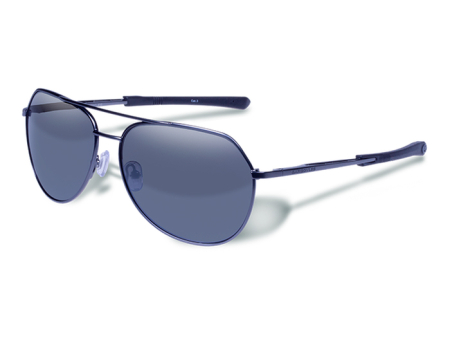Очки - авиаторы Gargoyles Victor Polarized ободковая матово-тёмная оправа с дымчатами линзами (10700136.QTM)
