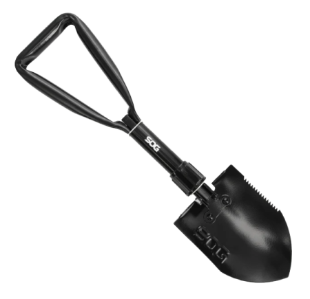 Набор для туриста SOG Ultimate Camping Kit рукоять термопластик, сталь 7Cr17MoV Satin (10,2 см), топорик, складная лопата и кремень