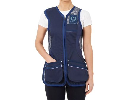 Жилет Castellani Rio Evolution Skeet для спортивной стрельбы женский, тёмно-синий
