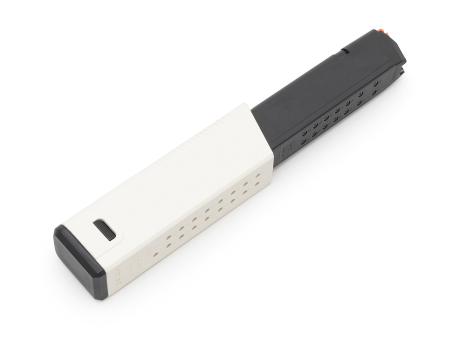 Увеличитель штатного магазина Glock KRISS Mage x2, кал. 9х19 белый в комплекте с магазином