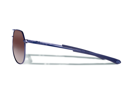 Очки - авиаторы Gargoyles Victor Polarized ободковая тёмно-серая оправа c линзами коричневый градиент (10700137.QTM)