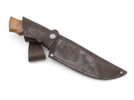 Нож Близнец,ст.65х13,береста,литье