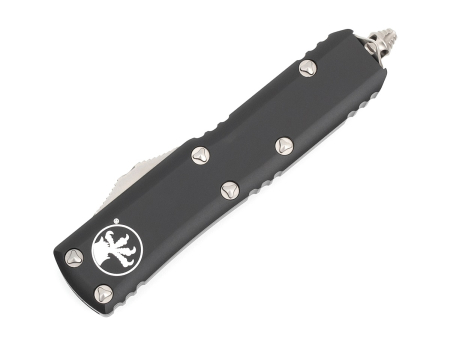 Автоматический нож Microtech UTX-85, рукоять Anodized black aluminum, сталь M390