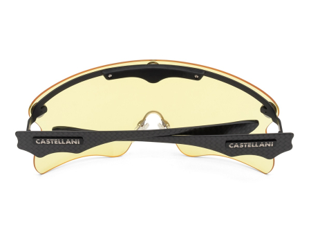 Очки для стрельбы Castellani C-Mask Pro (YELLOW / 82%) в жёстком чехле на 6 линз.