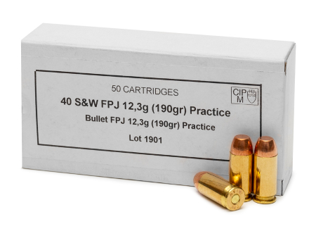 Патрон PPU кал. 40 S&W FPJ (190 grain / 12,3 г) уп. 50 шт