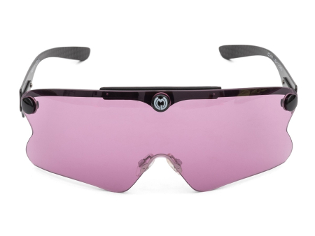 Очки для стрельбы Castellani C-Mask Pro (LIGHT PURPLE / 41%) в жёстком чехле на 6 линз.