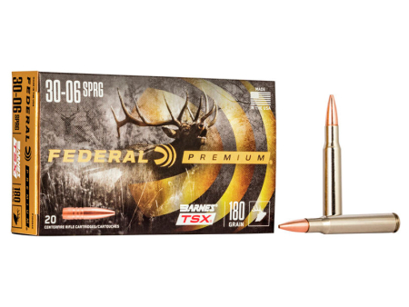 Патрон Federal Premium кал. .30-06 Springfield Barnes TSX (180 grain / 11,7 г) уп. 20 шт