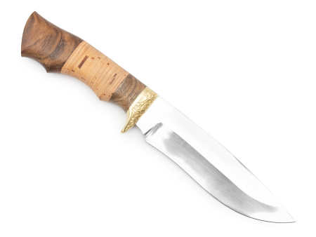 Нож Близнец,ст.65х13,береста,литье