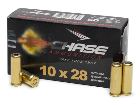 Патрон травматический Chase кал. 10х28 (1,3 г / 88 Дж) уп. 50 шт.