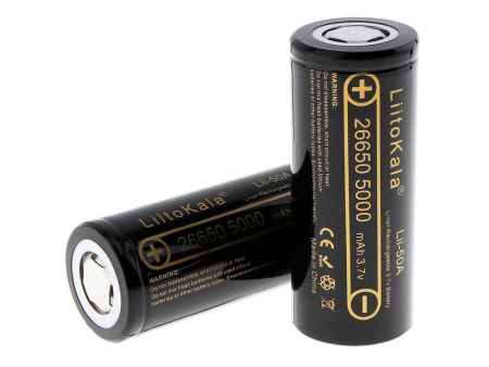 Аккумуляторная батарея LiitoKala 26650 Li-ion 5000mAh / 3.7v (1 шт)