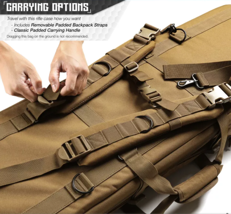 Чехол тактический на два карабина Savior American Classic (1370х300х230 мм) песочный нейлон