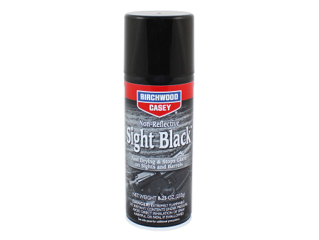 Краска для оружия Birchwood Sight Black чёрная матовая, аэрозоль 233г. (33940)