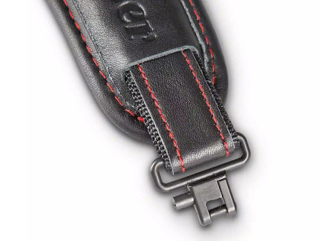 Фирменный ружейный ремень R8 Monza, чёрная кожа 