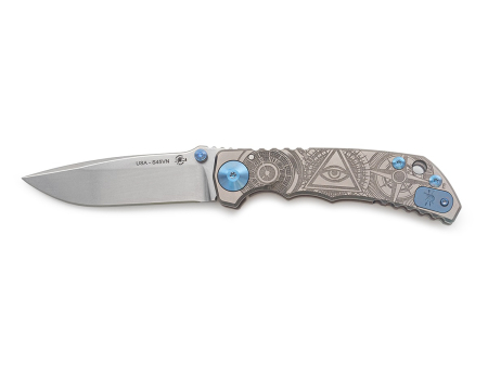 Складной нож Spartan Blades Harsey Oculus, рукоять Titanium, клинок CPM S45VN StoneWash (100 мм)