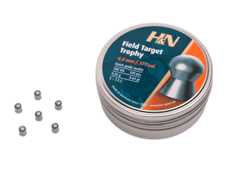 Пули для пневматики H&N Field Target Trophy кал. 4,5 мм (8,64 grain / 0,56 г) уп. 500 шт
 