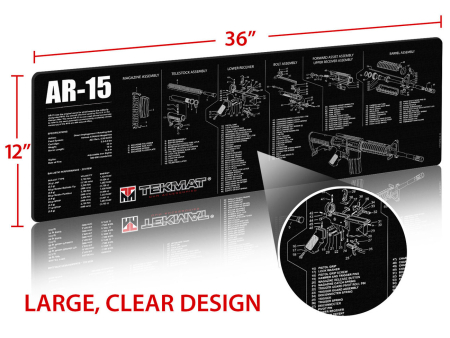 Оружейный неоприновый коврик для чистки TekMat AR15 (300х910 мм)
