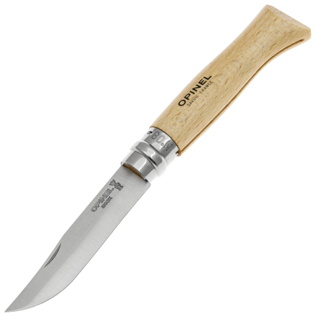 Нож Opinel №8, нержавеющая сталь, рукоять из бука, 123080