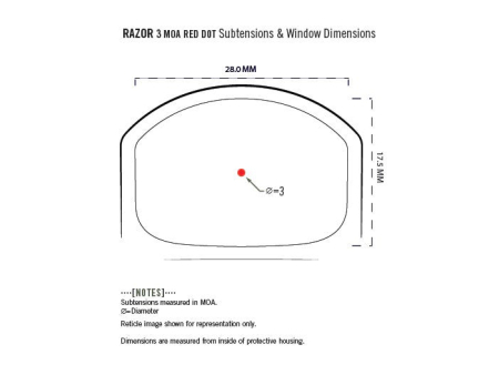 Коллиматорный прицел Vortex Razor Red Dot 3 MOA, открытого типа  (RZR-2001)