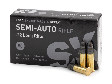 Патрон SK кал..22 LR Semi-Auto Rifle, Round nose (40 grain / 2,59 г), уп. 50 шт