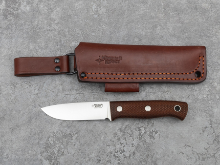 Нож Южный крест ЯГД, рукоять Микарта койот с оружейной насечкой, сталь K110 convex (100 мм)