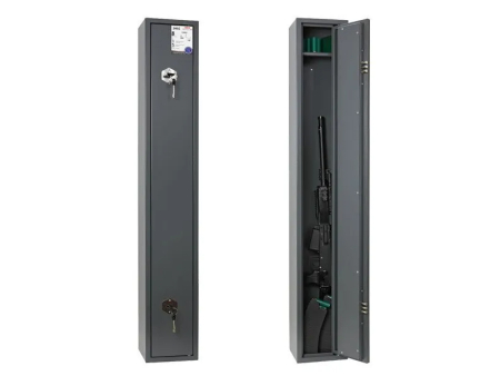 Оружейный сейф Vincent  под 1 ед.с мех замками и ящиком для патронов (1350х200х160 мм) Вес 15кг.