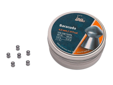 Пули для пневматики H&N Baracuda кал. 4,5 мм (10,65 grain / 0,69 г) уп. 400 шт