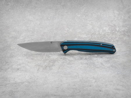Нож Амур (техно), складной ст.VG-10, рук.G10 (черно-синяя)