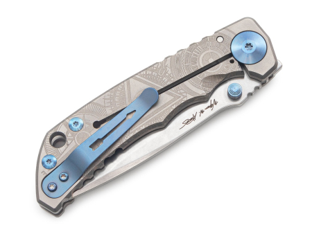 Складной нож Spartan Blades Harsey Oculus, рукоять Titanium, клинок CPM S45VN StoneWash (100 мм)