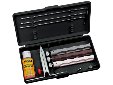 Заточная система для ножей Lansky Natural Arkansas с натуральными абразивами 3шт. (LKNAT)