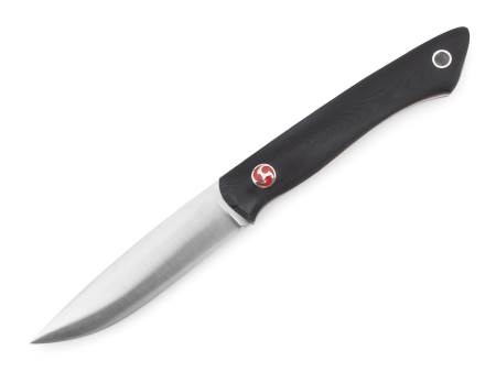 Нож BeaverKnife GranTourismo, рукоятка чёрная микарта с пином "Сюрикэн", сталь MagnaCut (105 мм)