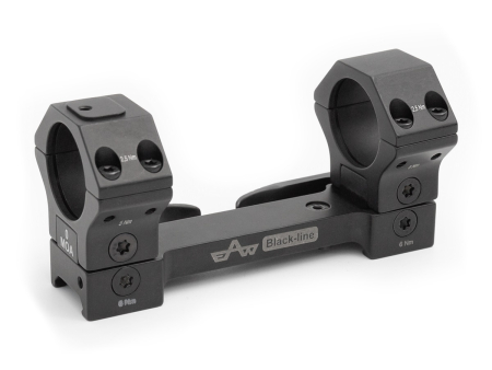 Кронштейн моноблочный Apel (EAW) black-line, быстросъемный (D30мм / BH 22мм / 0-20-40 MOA) на планку Picatinny
