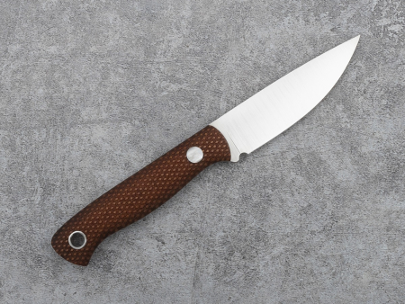 Нож Small, Рукоять -Микарта койот, насечка