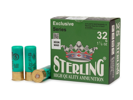 Патрон дробовой STERLING Bior кал. 12/70 № 5 (3 мм) Б/К 34 г, уп. 25 шт