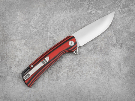 Нож Аляска (техно), складной ст.VG-10, рук.G10 (черно-красная)