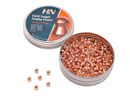 Пули для пневматики H&N Field Target Trophy Power кал. 4,5 мм (8,80 grain / 0,57 г) уп. 300 шт
